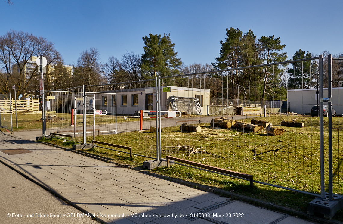 21.03.2022 - Baustelle am Haus für Kinder in Neuperlach